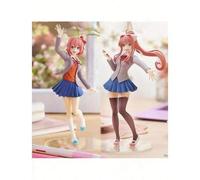Shein Figuras de personajes del anime Doki Doki Literature Club!, decoración de escritorio con figuras de chicas lindas, de aproximadamente 18CM de altura,