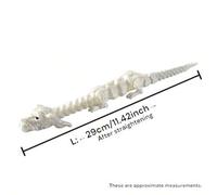 Shein Figurita de Dragón de la Suerte Articulada - Dragón Blanco Impreso en 3D Flexible de 11.42/8.66 Pulgadas con Escamas Intrincadas, Regalo Creativo de P