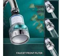 Shein Filtro de agua de grifo transparente de 3 etapas - a prueba de salpicaduras y con aireador, purificador de grifos de cocina con cartucho reemplazable