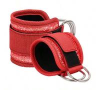 Shein Fitness fluorescence Sports Straps Adjustable D-Ring Support Cuffs Ankle Pulley With Buckle Guard Leg Strength Safety Abductors
