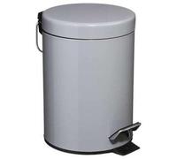 Shein FIVE. Cubo de basura 3L pedal de metal Gris. Envío gratis en 24/72h