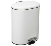 Shein FIVE. Cubo pedal acero inoxidable Siliflex 6 L blanco. Envío gratis en 24/72h