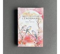 Shein Flor dulce Lenormand, juego de cartas Lenormand en inglés con diseños florales