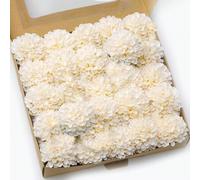 Shein Flores artificiales de rosas, 5/15 piezas de rosas de espuma de toque real para ramos de boda, fiesta, baby shower, decoración del hogar (sin hojas)