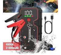 Shein FNNEMGE Arrancador de Coches, 4000A 21800mAh Arrancador Batería Coche(para Todo Vehículo 8,0L de Gasolina o 6,5L de Diesel),Booster Bateria, con Puert