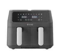 Shein Freidora sin aceite EVVO Tasty Fryer 8L, 8 litros, doble compartimento, multifunción, hasta 200ºC, 2800W