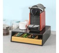 Shein FRG280-SCH,ES Soporte para Cápsulas de Café, Estante cafetera,estantería de cocina,Con un cajón Soporte Cafetera Organizador Cafe Guarda Capsulas Disp