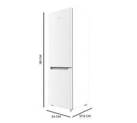 Shein Frigorífico Combi Bolero CoolMarket 250 L, Diseño Elegante en Blanco, Sistema Total No Frost y Compresor Inverter Plus, Multi Airflow para Conservació