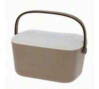 Shein Frigorífico con termostato, color beige, compartimento congelador de 20 l.