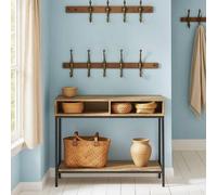 Shein FSB41-F Mesa de Entrada Recibidor Mesa de Consola con 2 compartimientos y 1 Estante, Estilo Industrial 100 x 40 x 80 cm ES Mesa Consola Mesa Consola d