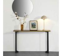 Shein FSB50-PF Mesa de Consola Mesa de Entrada Recibidor Estructura y Patas de Metal, Estilo Industrial 120 x 75 x 20 cm ES Mesa Consola Mesa Consola delgad