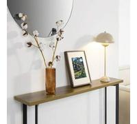 Shein FSB50-PF Mesa de Consola Mesa de Entrada Recibidor Estructura y Patas de Metal, Estilo Industrial 120 x 75 x 20 cm ES Mesa Consola Mesa Consola delgad
