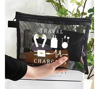 Shein Funcional y claramente diseñado: Esta bolsa de almacenamiento cuenta con un panel frontal transparente, lo que le permite ver y acceder fácilmente a s