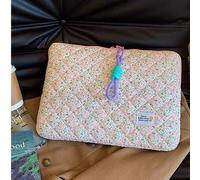Shein Funda acolchada para portátil, bolsa de ordenador linda, estampado floral acolchado, compatible con MacBook 11 13 14 15.6 16 pulgadas Pro M4/M3/M2/M1