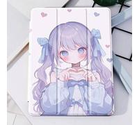 Shein Funda básica de estilo anime con lazo, funda protectora compatible con iPad Air 4/5 de 10.9 pulgadas, a prueba de golpes, funda protectora compatible