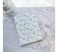 Shein Funda con estampado de flores bonitas sobre un fondo azul claro compatible con iPad 10.ª generación, iPad Air 6.ª/4.ª/5.ª generación de 10.9 pul