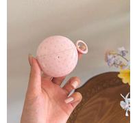 Shein Funda de auriculares estilo coreano minimalista con lunares rosas y anillo colgante compatible con Huawei Freebuds 7i, nueva funda de auriculares Free