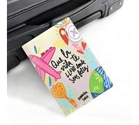 Shein Funda de pasaporte, Funda de pasaporte, Portapasaporte, Viaje, Vuelo, Regreso a la escuela, Ligero, Impermeable, Lindo, Dibujos animados