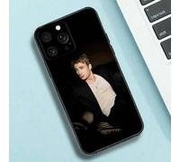 Shein Funda de teléfono C-Chris E-Evans para iPhone 16e, 16, 15, 14, 13, 12, 11, Pro, X, XS, Max, XR, Plus, Mini, de color negro suave