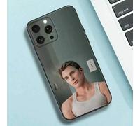 Shein Funda de teléfono C-Chris E-Evans para iPhone 16e, 16, 15, 14, 13, 12, 11, Pro, X, XS, Max, XR, Plus, Mini, de color negro suave