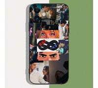 Shein Funda de teléfono C-Culpa M-Mia compatible con iPhone 16, 15, 11, 13, 14 Pro Max, 7, 8 Plus, X, Xr, Xs Max, 12 mini, con carcasa negra. Funda compatib