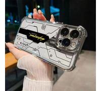 Shein Funda de teléfono chapada para el juego Hot Game C-Cyberpunks, compatible con iPhone 17, 16e, 16, 15, 14, 13, 12, 11 Pro Max, X, XSMax, 7, 8, Mini, Ai