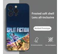 Shein Funda de teléfono compatible con el modelo S-Split F-FictionS 16, 15, 14, 13 Pro Max Plus Mini, de estilo escarcha y material suave, a prueba de golpe