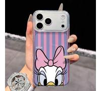 Shein Funda de teléfono con cobertura completa y estampado de Daisy Duck de Disney, compatible con iPhone 17 Pro Max, 17, 16 Pro Max, 15 Pro Max, 16 Pro Max