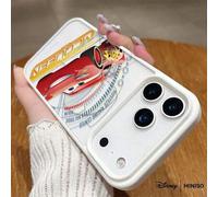 Shein Funda de teléfono con diseño de carreras Rusteze de Lightning McQueen de Disney Cars, transparente y magnética, a prueba de golpes, adecuada para iPho