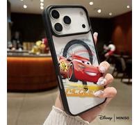 Shein Funda de teléfono con diseño de carreras Rusteze de Lightning McQueen de Disney Cars, transparente y magnética, a prueba de golpes, adecuada para iPho