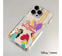 Shein Funda de teléfono con diseño de grupo de Princesas Disney Create Your Story, adecuada para iPhone 17/17 Pro/17 Pro Max/17 Air/16/15/14/13/12/11/X Seri