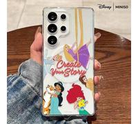 Shein Funda de teléfono con diseño de grupo de princesas Disney Create Your Story, transparente, magnética y a prueba de golpes, adecuada para Samsung S26 U