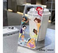 Shein Funda de teléfono con diseño de olas del grupo de princesas de Disney, adecuada para iPhone 17/17 Pro/17 Pro Max/17 Air/16/15/14/13/12/11/X Series, Fu