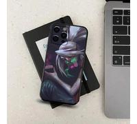 Shein Funda de teléfono con el diseño de Akali KDA del juego LOL-L A, compatible con Apple 15, 14, 13, 12, 11, Pro, X, XS, Max, XR, Plus, Mini, en color neg