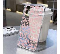 Shein Funda de teléfono con estampado de guepardo y leopardo, de moda sencilla y hueca, resistente a golpes, compatible con iPhone 16/11/16pro/16plus/16prom