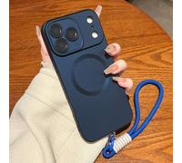 Shein Funda de teléfono con muñequera magnética mate de moda, compatible con iPhone 17 Pro Max, 17 Pro, 17 Air, 17, 16, 15, 14 Plus, 13, 12, 11 Pro Max, len