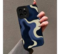 Shein Funda de teléfono con pintura colorida, borde directo y agujero de precisión, a prueba de caídas, compatible con iPhone P14 Pro Max, P13 dibujos anima