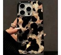 Shein Funda de teléfono con textura de lámina de carey vintage negro y marrón compatible con iPhone 17/16 Pro Max, Apple 15, 14 New, 12 Pro, 13 Pro Max, cub