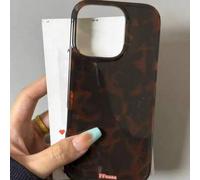 Shein Funda de teléfono con textura de lámina de carey vintage negro y marrón compatible con iPhone 17/16 Pro Max, Apple 15, 14 New, 12 Pro, 13 Pro Max, cub