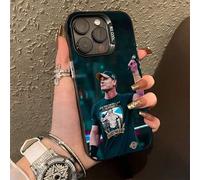 Shein Funda de teléfono de John WWE C-Cena compatible con 16, 15, 14, 13, 12, 11, Pro, Max, Plus, Mini, XS, SE, anti-caída, bumper duro mate negro, funda co