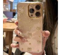 Shein Funda de teléfono de metal hueca con brillo en 3D con forma de corazón compatible con 16 15 14 13 12 Pro Max Plus 11, cubierta protectora transparente