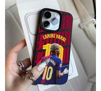 Shein Funda de teléfono de moda con elementos de tema de fútbol, Genio del fútbol B-Barcelona No. 10 Y-Yamal a prueba de golpes y suave, compatible con iPho