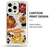Shein Funda de teléfono Disney El Rey León Simba, para iPhone 18 Pro Max, 17 Pro, 16, 15, 14 Plus, 13, 12, 11 Pro Max, XS Max, XR, diseño nuevo minimalista
