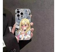 Shein Funda de teléfono kawaii de "My Dress-Up Darling" con superficie satinada y brillante en colores, compatible con iPhone 13, 13 Plus, 13 Pro, 13 Pro Ma