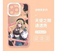 Shein Funda de teléfono Kawaii My Dress-Up Darling para iPhone 16, 15, 14, 13, 12, 11, Xs, Xr, 7, 8, Pro Max, con diseño de anime lindo y protector, compati