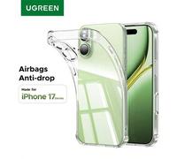 Shein Funda de teléfono móvil de la serie de airbag transparente de cristal UGREEN compatible con iPhone 17 Air Pro Max