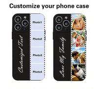 Shein Funda de teléfono personalizada con foto y texto, compatible con iPhone 16e/16/15/14/13/12/11/16 Pro y Galaxy S21/S22/S23/S24/S21FE/S23FE/S22 Ultra/S2