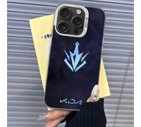 Shein Funda de teléfono plateada a prueba de golpes compatible con LOL-L A-Akali KDA Game para 16/15/14/13/12/11 Pro Max Plus - Compatible con 17 Case, 17 P