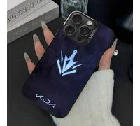 Shein Funda de teléfono plateada a prueba de golpes compatible con LOL-L A-Akali KDA Game para 16/15/14/13/12/11 Pro Max Plus - Compatible con 17 Case, 17 P