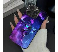 Shein Funda de teléfono plateada a prueba de golpes compatible con LOL-L A-Akali KDA Game para 16/15/14/13/12/11 Pro Max Plus - Compatible con 17 Case, 17 P